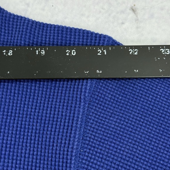 VTG Disney‎ Store Waffle Knit Henley L Blue Winnie The Pooh Tigger Rabbit Piglet - Picture 4 of 16